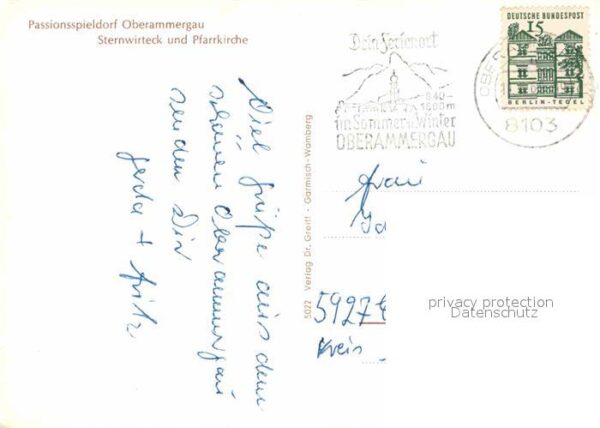 Oberammergau Passionsspieldorf Sternwirteck Pfarrkir – Bild 2
