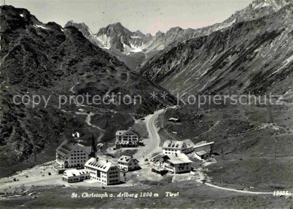 St Christoph Arlberg Panorama Wintersportplatz Alpen