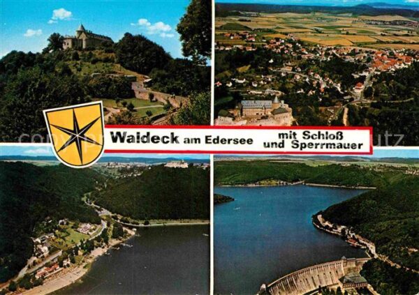 Waldeck Edersee Schloss Edertalsperre Stausee Sperrmaue