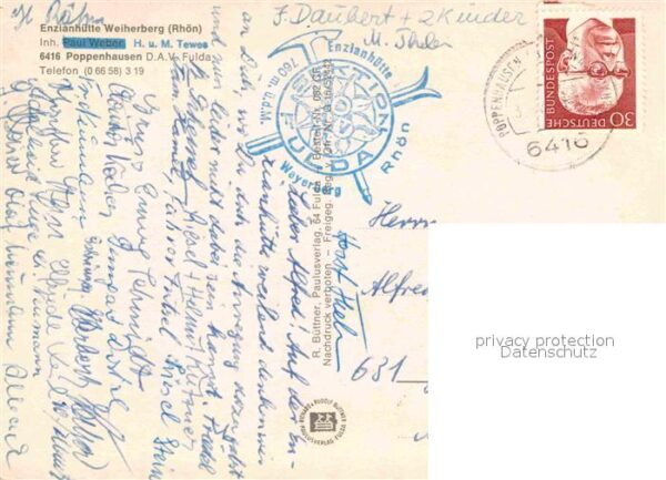 Poppenhausen Rhoen Enzianhütte Weiherberg Fliegeraufnahme – Bild 2