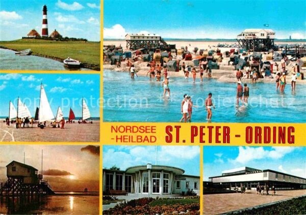 St Peter-Ording Leuchtturm Strandsegeln Kurhaus Nordsee