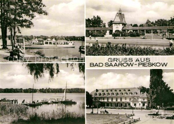 Pieskow Bad Saarow Uferpartie am Scharmützelsee Bootsanleg