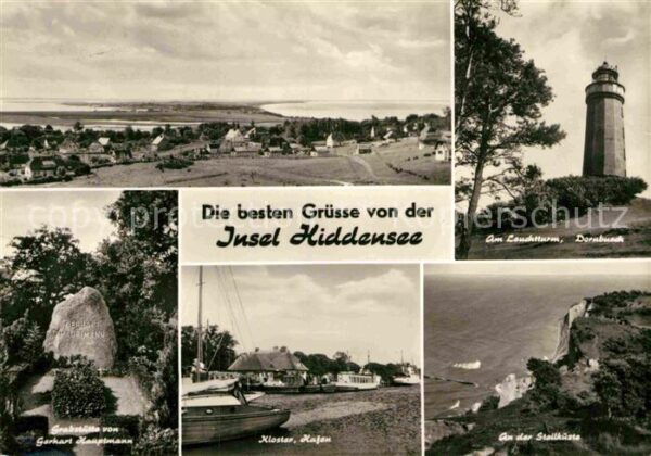 Insel Hiddensee Panorama Dornbusch Leuchtturm Steilküst