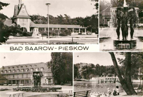 Pieskow Bad Saarow Bahnhof Brunnen Johannes Becher Platz S