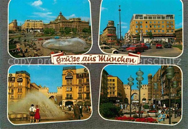 Muenchen Teilansichten Innenstadt Fussgängerzone