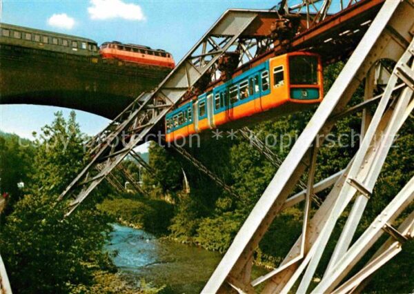 Elberfeld Wuppertal Sonnborner Brücke Schwebebahn Eisenbahn