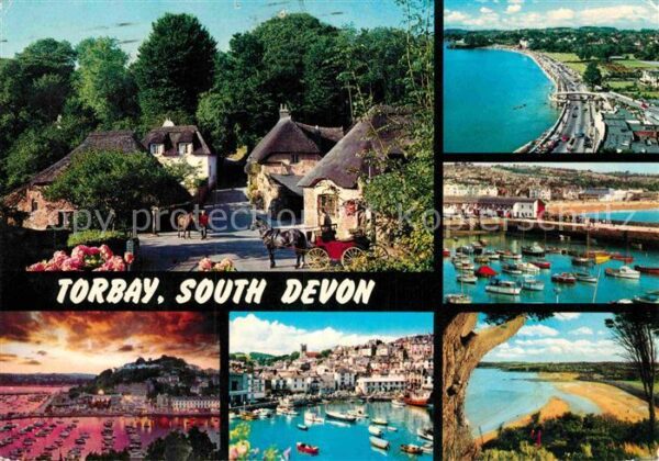 Torbay Ortsmotiv Pferdedroschke Uferstrasse Ha
