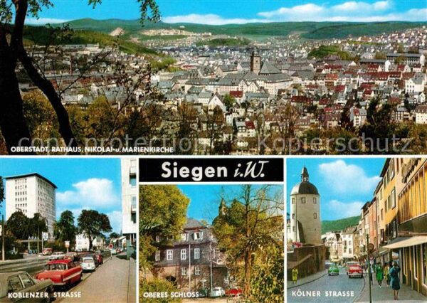 Siegen Westfalen Oberstadt Rathaus Kirchen Koblenzer Str