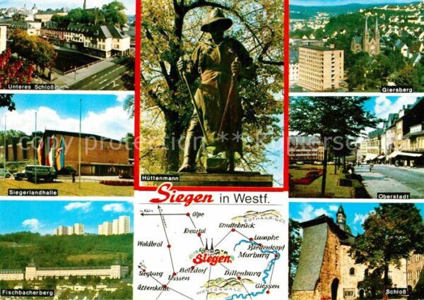 Siegen Westfalen Schloss Siegerlandhalle Fischbacherberg
