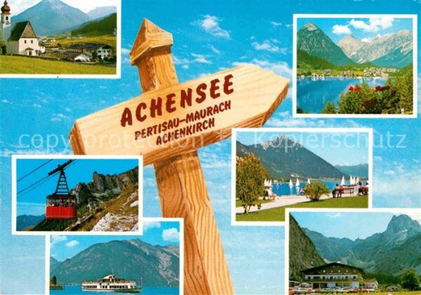 Achensee Wegweiser Panorama Pertisau Maurach Ach
