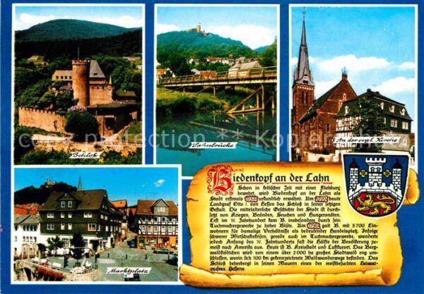 Biedenkopf Schloss Lahnbrücke Kirche Marktplatz Ge
