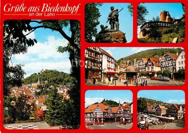 Biedenkopf Blick über die Stadt Denkmal Statue Sch