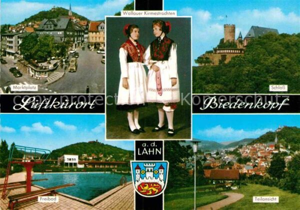 Biedenkopf Marktplatz Wallauer Kirmestrachten Schl