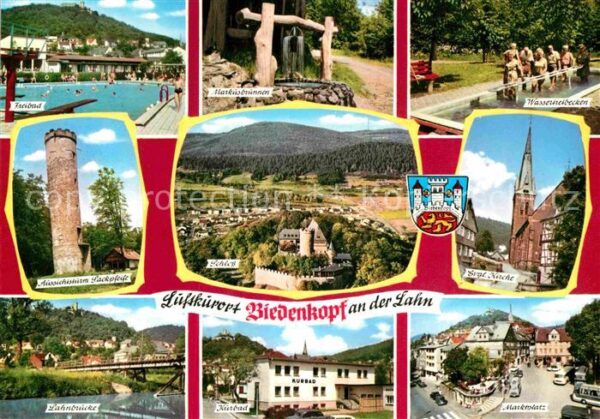 Biedenkopf Freibad Aussichtsturm Lahnbrücke Brunne