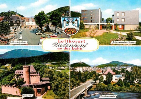 Biedenkopf Marktplatz Schloss Jugendherberge Lahnb