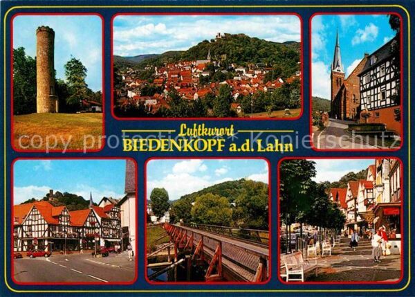 Biedenkopf Aussichtsturm Marktplatz Fachwerkhäuser
