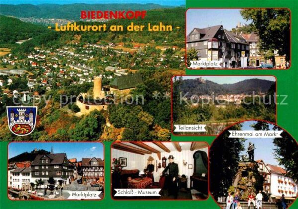 Biedenkopf Panorama Luftkurort mit Schloss Marktpl