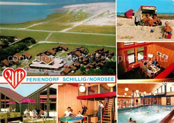 Schillig Nordseebad Feriendorf Luftaufnahme Bungalow Hallen