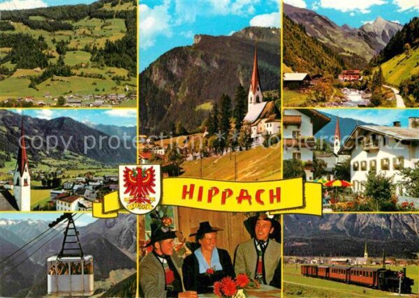 Hippach Panorama Zillertal Alpen Kirche Bergbah