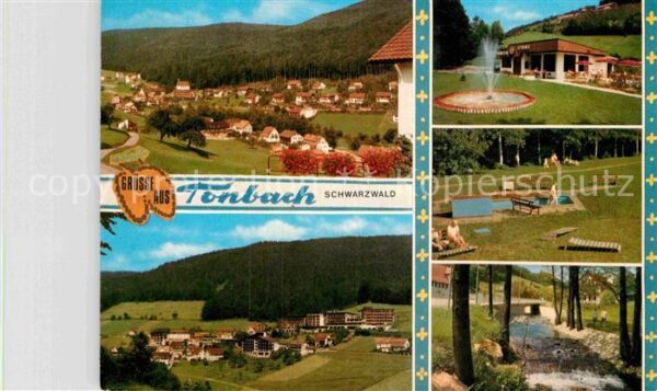 Tonbach Panorama Schwarzwald Bachlauf Gaststätt