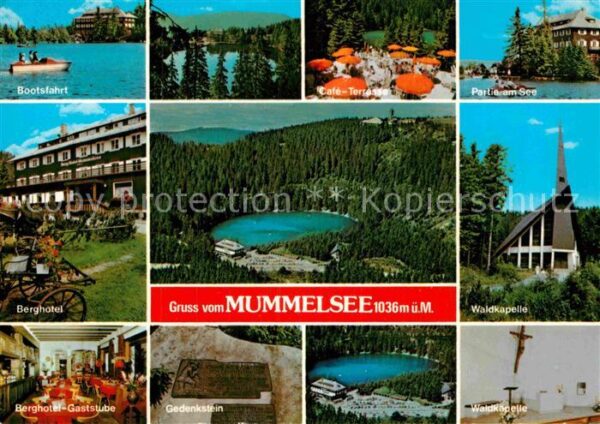 Mummelsee Berghotel Bootsfahrt Gaststube Gedenkst