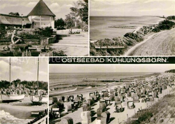Kuehlungsborn Ostseebad Konzertgarten Strand Weg nach Heiligend