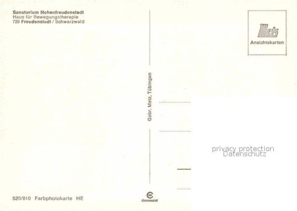 Freudenstadt Sanatorium Hohenfreudenstadt Schwarzwal – Bild 2