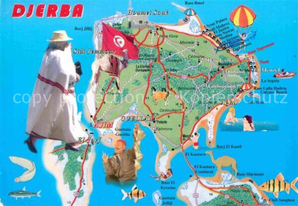 Djerba Landkarte