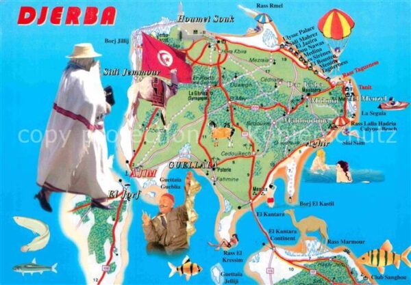 Djerba Landkarte
