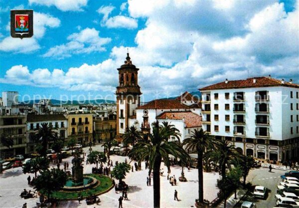 Algeciras Andalucia Plaza Generalisimo Monumento Iglesia