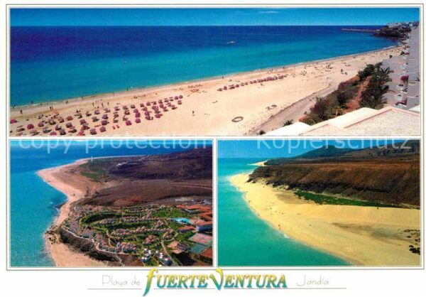 Playa de Jandia Panorama Küste Fliegeraufnahme