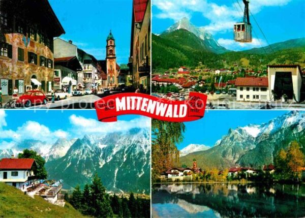 Mittenwald Bayern Obermarkt Pfarrkirche Karwendelbahn Ber