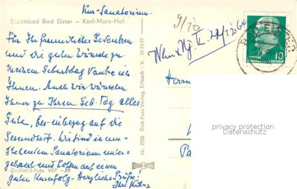 Bad Elster Karl Marx Hof Staatsbad – Bild 2
