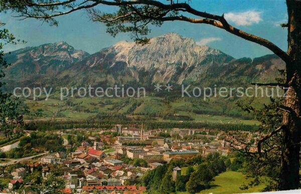 Bad Reichenhall Panorama mit Zwiesel und Hochstaufen Ch