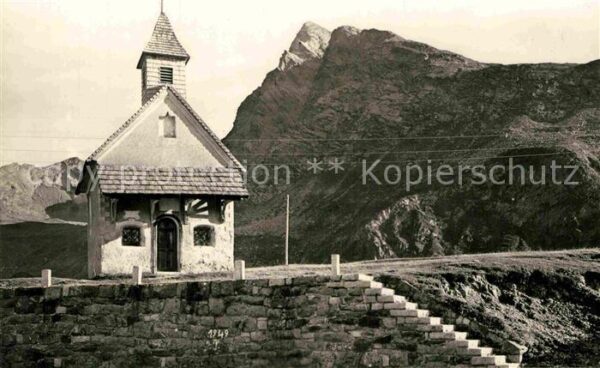 Passo del Giovo Jaufenpass mit Jaufenspitze Kapelle