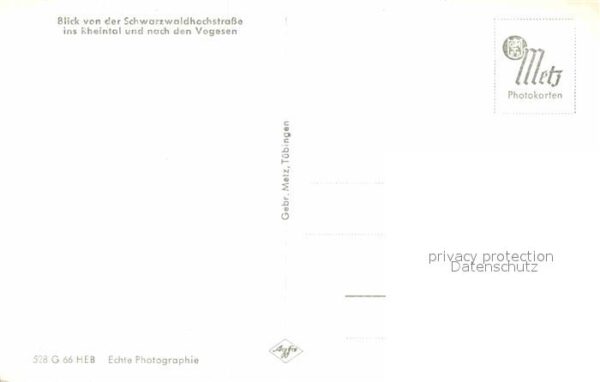 Schwarzwaldhochstrasse Panorama Blick ins Rheintal und nach de – Bild 2