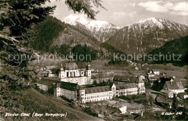 Ettal Kloster Panorama Bayerisches Hochgebirg