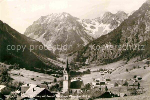 Brand Vorarlberg Ortsansicht mit Kirche Seekopf Zirmenko