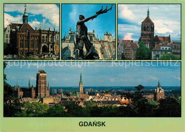 Gdansk Stadtansicht St Georgshalle St Johannes