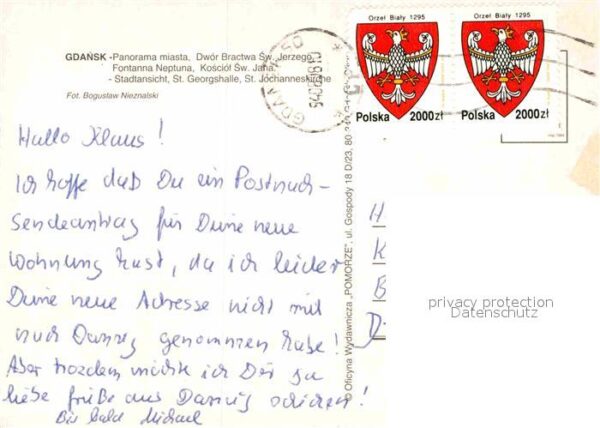 Gdansk Stadtansicht St Georgshalle St Johannes – Bild 2