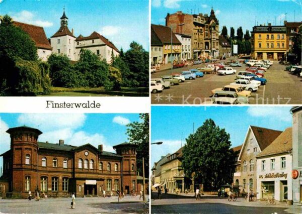 Finsterwalde Schloss Markt Bahnhof Ernst Thälmann St
