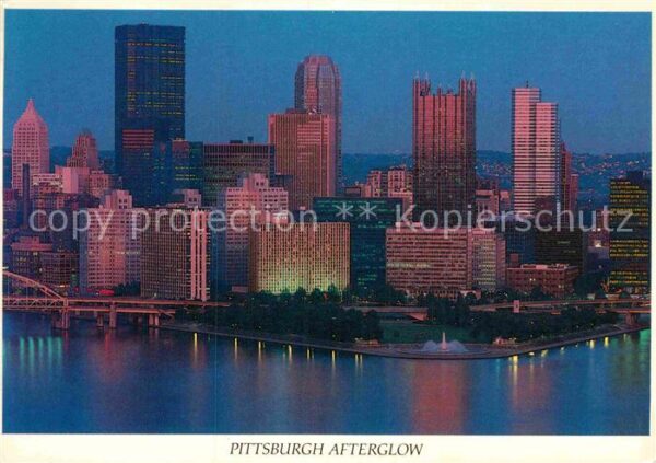 Pittsburgh Afterglow Skyline Downtown