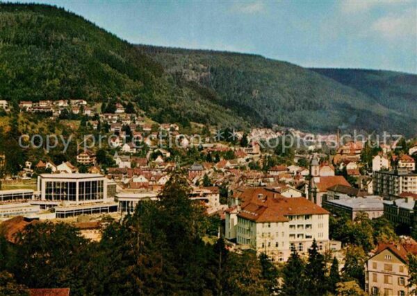 Bad Wildbad Stadtpanorama Kurort Schwarzwald