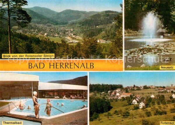 Bad Herrenalb Panorama Blick von Rotensoler Steige Ne