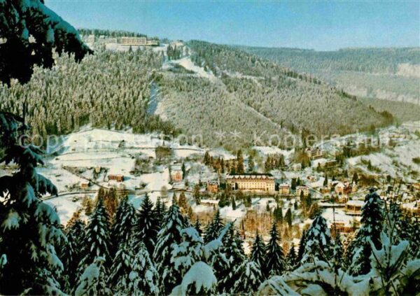 Bad Wildbad Winterpanorama Kurort Schwarzwald Somme