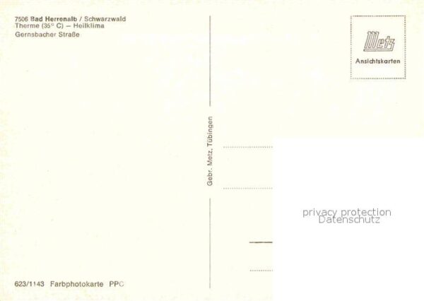 Bad Herrenalb Gernsbacher Strasse Kurort Schwarzwald – Bild 2