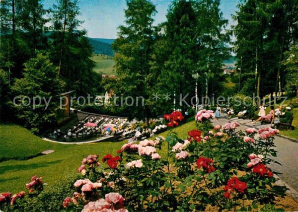 Baiersbronn Schwarzwald Kuranlagen mit Konzertpavillon