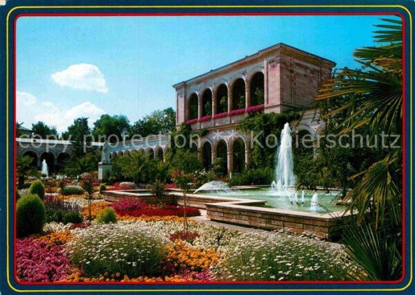Bad Kissingen Arkadenbau Denkmal Wasserspiele Kurpark