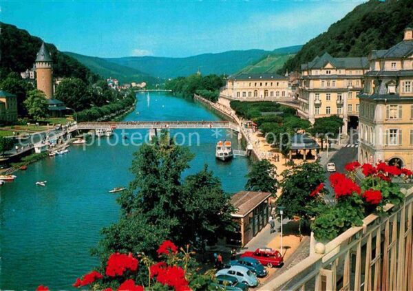 Bad Ems Panorama Blick über die Lahn