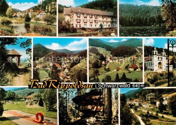 Bad Rippoldsau Schwarzwald Kurpark Landschaftspanorama Minigolf Wa
